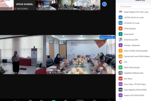 Antusias dari peserta online di daerah Antusias dari peserta online di daerah